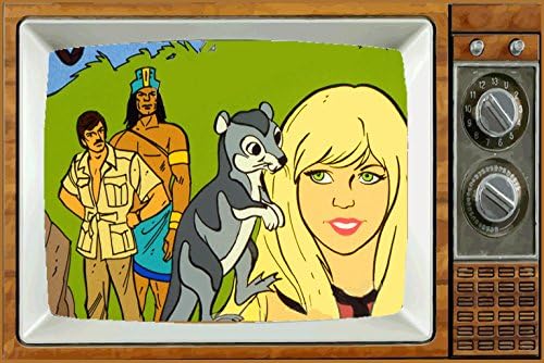 Jana de la selva TV Imán para nevera 2″ x 3″ Arte el Sábado por la mañana dibujos animados refrigerador nostálgico retro