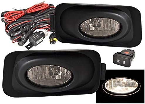 AJP Distributors Para TSX CL9 luces antiniebla luces conducción parachoques delantero izquierda derecha par reemplazo interruptor kit cableado arnés