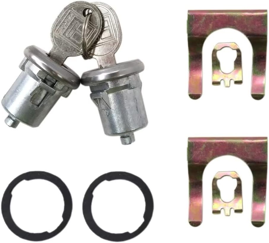 2Pcs 5070006  DLK2  DLK3 Door Lock Cylinder Set Replacement for Monza 1975-1980