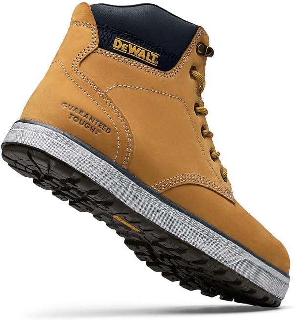 DEWALT Plasma – Botas de trabajo con punta de aluminio para hombre, parte superior de cuero, certificado CSA
