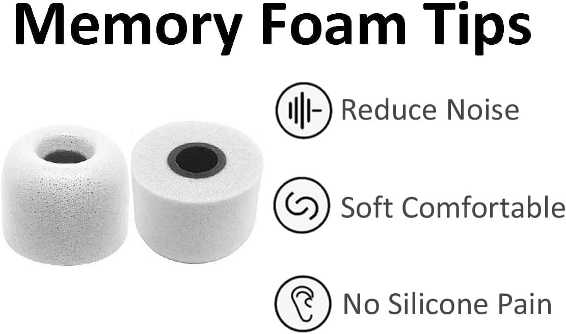 Punta de espuma compatible con Sony WF-1000xm5 1000xm4 WF-C700n, cancelación de ruido perfecta, ajuste en la funda, puntas de espuma viscoelástica,