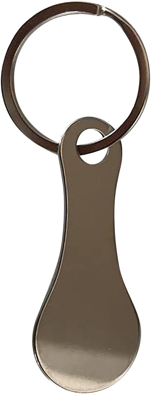 Llavero portátil de aleación de aluminio para carrito de compras, fichas de metal para carrito de compras