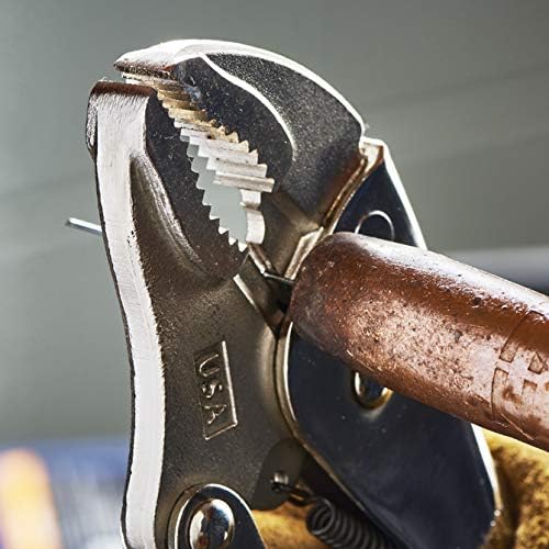 Malco Eagle Grip LP10WC – Alicates curvados de bloqueo de mordaza de 10 pulgadas con cortador de alambre