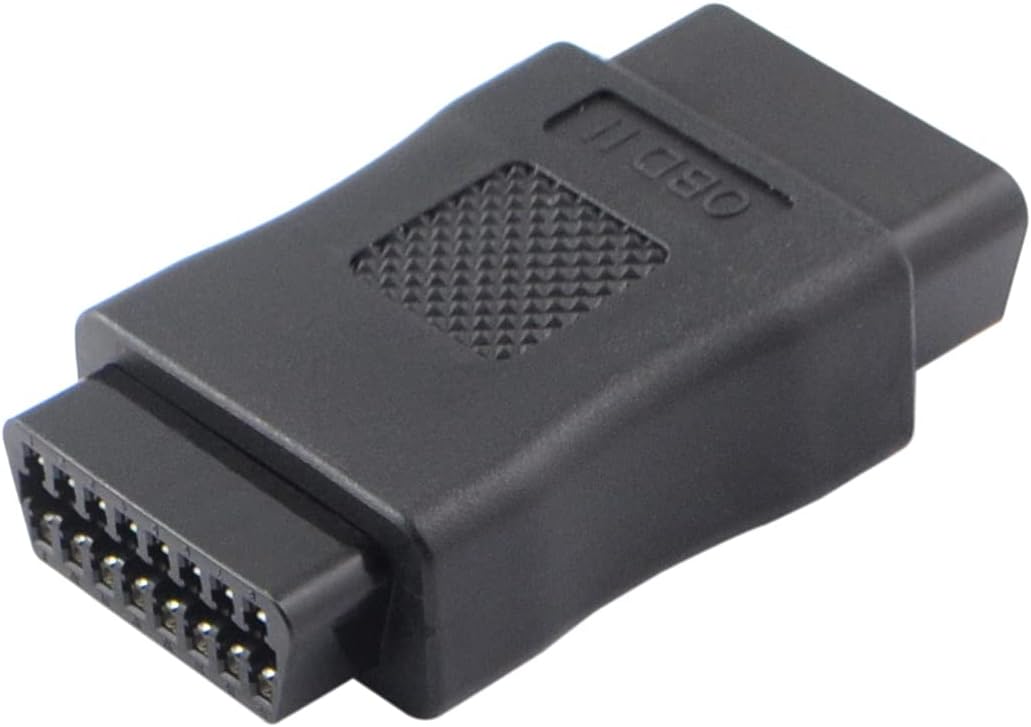 OBD2 OBDII Full 16 Pin macho a hembra OBD Cable Divisor Convertidor Adaptador para Diagnóstico Puerto Extensor (negro)