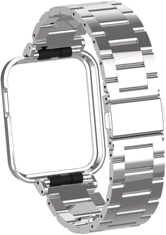T-BLUER Compatible con Xiaomi Mi Watch LiteRedmi Watch Lite, correa de repuesto de metal de acero inoxidable compatible con Xiaomi Mi Watch