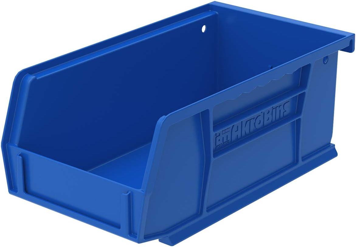 Akro-Mils 30234 AkroBins – Contenedores de almacenamiento de plástico apilables y contenedores apilables de plástico 30220 AkroBins 30220, 7 x 4 x 3