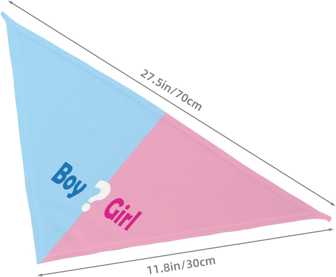 Qué será Anuncio de embarazo, bufanda triangular para mascotas, revelación de género, accesorios de fotografía de baby shower (rosa)