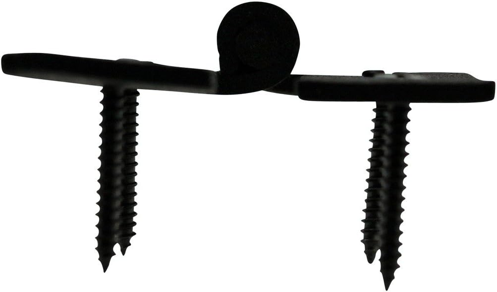 Renovators Supply Manufacturing H – Bisagras de gabinete de cocina de hierro forjado negro de 7 pulgadas con tornillos