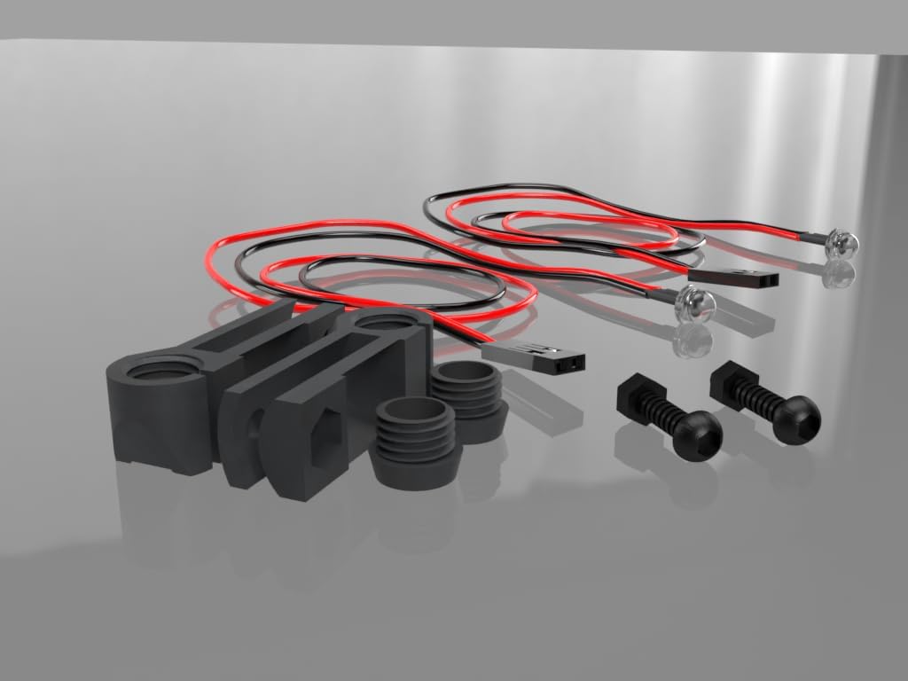 Luces traseras y luces antiniebla para Arrma Fireteam Scale Kit de luces Plug & Play