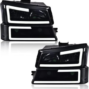 PIT66 Faro LED, compatible con Chevy Silverado 1500 2500 3500 HD modelo 03-06Fit Avalanche 1500 2500 (solo apto sin revestimiento) 03-06Fit PIT66 Faro LED, compatible con Chevy Silverado 1500 2500 3500 HD modelo 03-06Fit Avalanche 1500 2500 (solo apto sin revestimiento) 03-06Fit