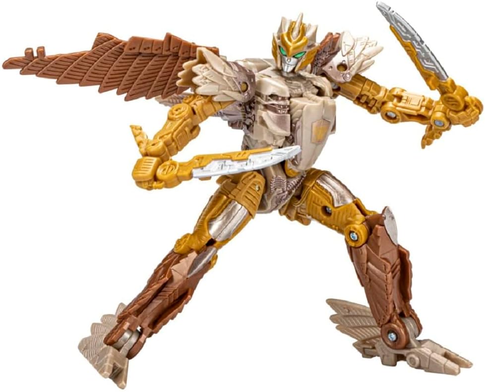 Transformers Rise of The Beasts, Airazor Deluxe Class Convertible Figure, 12.5 cm, Ages 6+