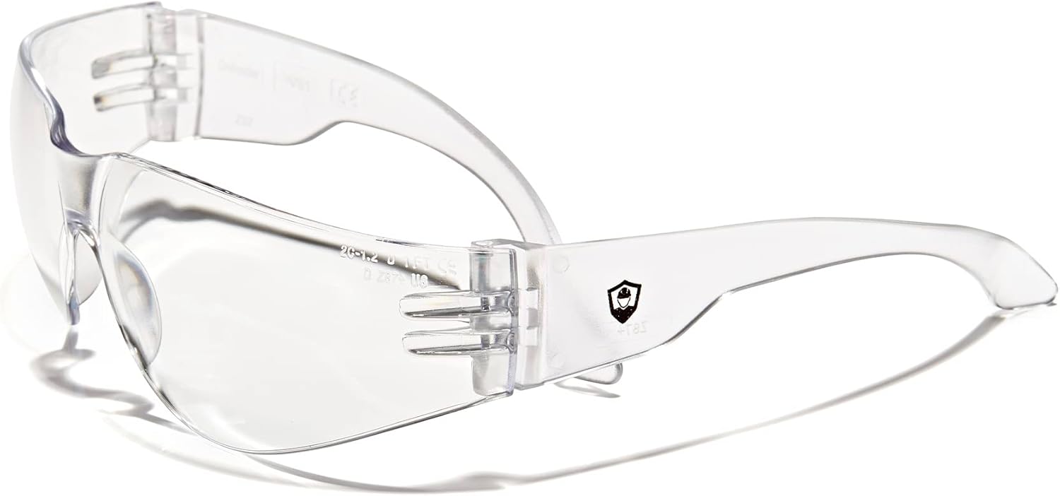 Defender Safety Gafas de seguridad VS1, paquete de 30, gafas protectoras de policarbonato, resistentes a los impactos, antiarañazos, ANSI Z87