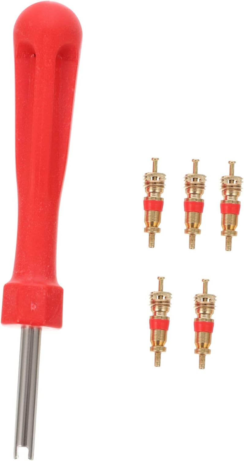 Veemoon Herramienta de reparación de válvulas de neumáticos, herramienta de extracción de vástagos, herramienta de vástago de bicicleta, Llave de