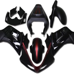 Carenado de plástico negro rojo apto para 2003-2008 SV650 ABS Carrocería nuevo mercado de accesorios Kit de carrocería 2004 2005 2006 2007 Y02 Carenado de plástico negro rojo apto para 2003-2008 SV650 ABS Carrocería nuevo mercado de accesorios Kit de carrocería 2004 2005 2006 2007 Y02