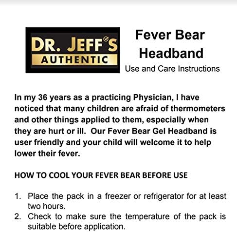 Paquete de hielo para la fiebre para bebés, diadema reductora de fiebre para niños, reutilizable, manos libres, alivio de fiebre refrescante para tu