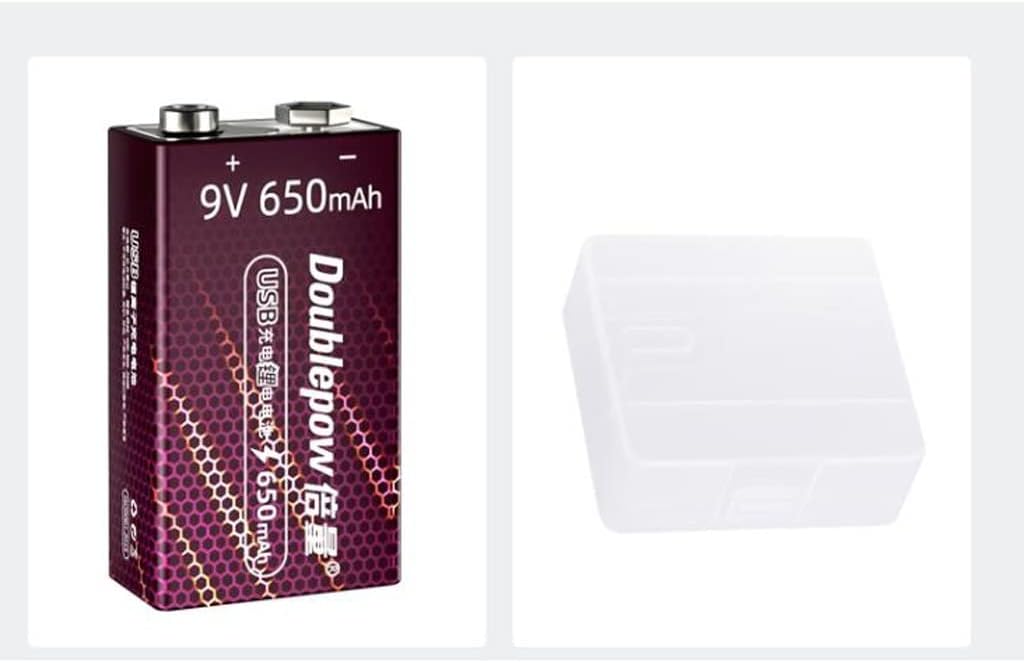 MNB Batería recargable de 9 V, batería de litio 6F22, pistola de temperatura corporal, cubeta, micrófono, multímetro, guitarra USB de nueve voltios,