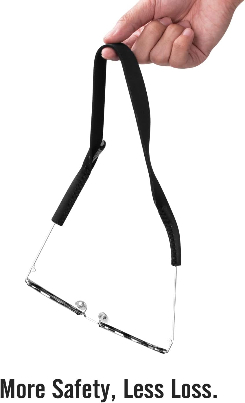 MoKo Retenedor de lentes de neopreno (paquete de 2) de ajuste universal, retenedor de lentes de sol deportivos sin cola, correa de gafas de sol de