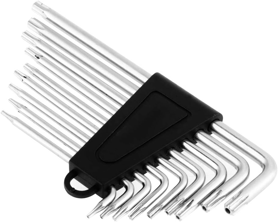 Herramientas de mano Star L Llave, llave en forma de L, universal 9 piezas para instalación de oficina de fábrica electrónica Instalación de muebles