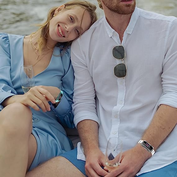 Correa compatible con Fitbit Inspire 3 para mujeres y hombres, pulsera transparente con funda protectora integrada de repuesto para Inspire 3