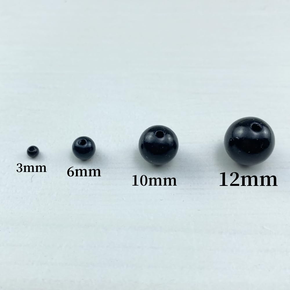 4000 cuentas de perlas para manualidades, perlas de resina de 0.118 pulgadas para hacer joyas, cuentas redondas a granel con agujero para collares,