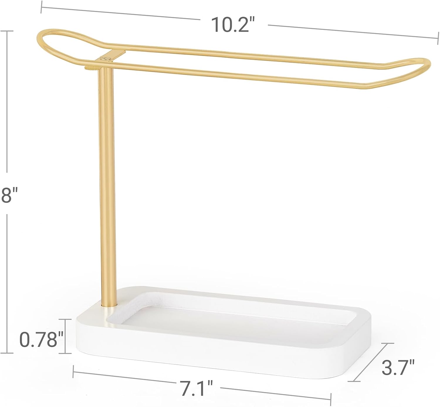 Mkono Soporte para diadema de metal, organizador de diadema dorada, organizador de accesorios para el cabello, para mujeres, adolescentes, niñas,