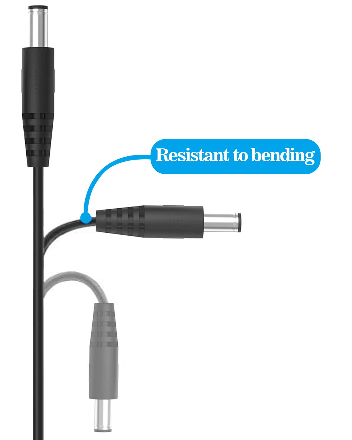 Cable de alimentación universal USB a CC de 5 V, cable de carga de 0.217 x 0.083 in con 11 conectores adaptadores (6.3×3.0, 5.5×2.5, 4.8×1.7,