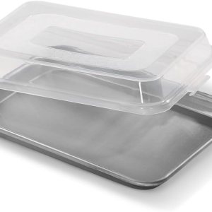 Artisan Professional Classic – Juego de bandejas de aluminio para hornear con hoja de 13 x 9.5 pulgadas y cubierta Artisan Professional Classic – Juego de bandejas de aluminio para hornear con hoja de 13 x 9.5 pulgadas y cubierta