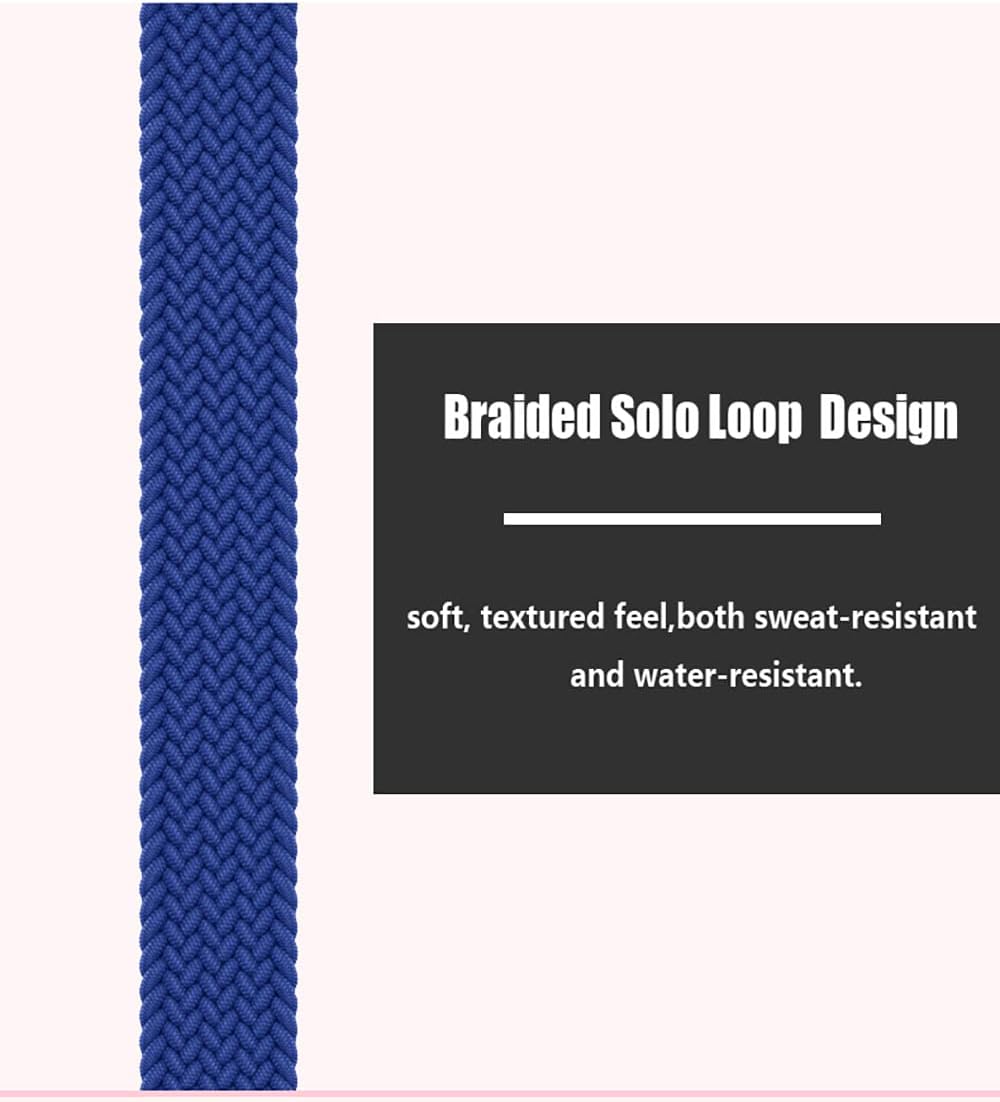 Banda para Xiaomi Mi Band 5 6 7 Bandas, Mujeres Hombres Suave Elástico Trenzado Solo Loop Nylon Sport Reemplazo Pulsera para Mi Band 4 3 Fibras