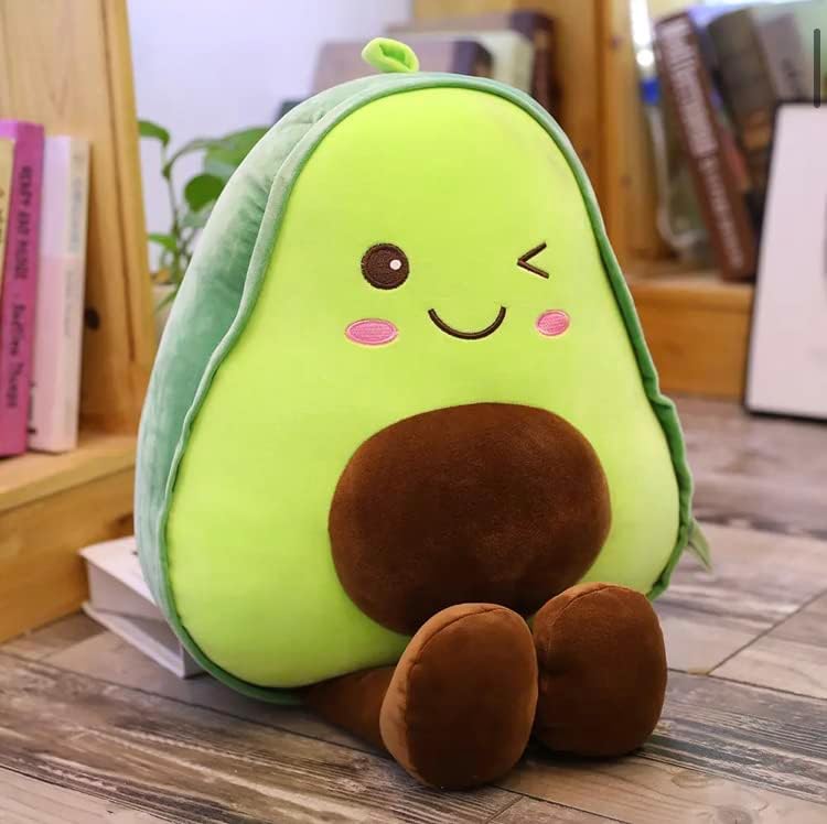 Almohadas rellenas de frutas de aguacate para bebés, niños, amigos y familiares. (17.72 pulgadas17.7 in)