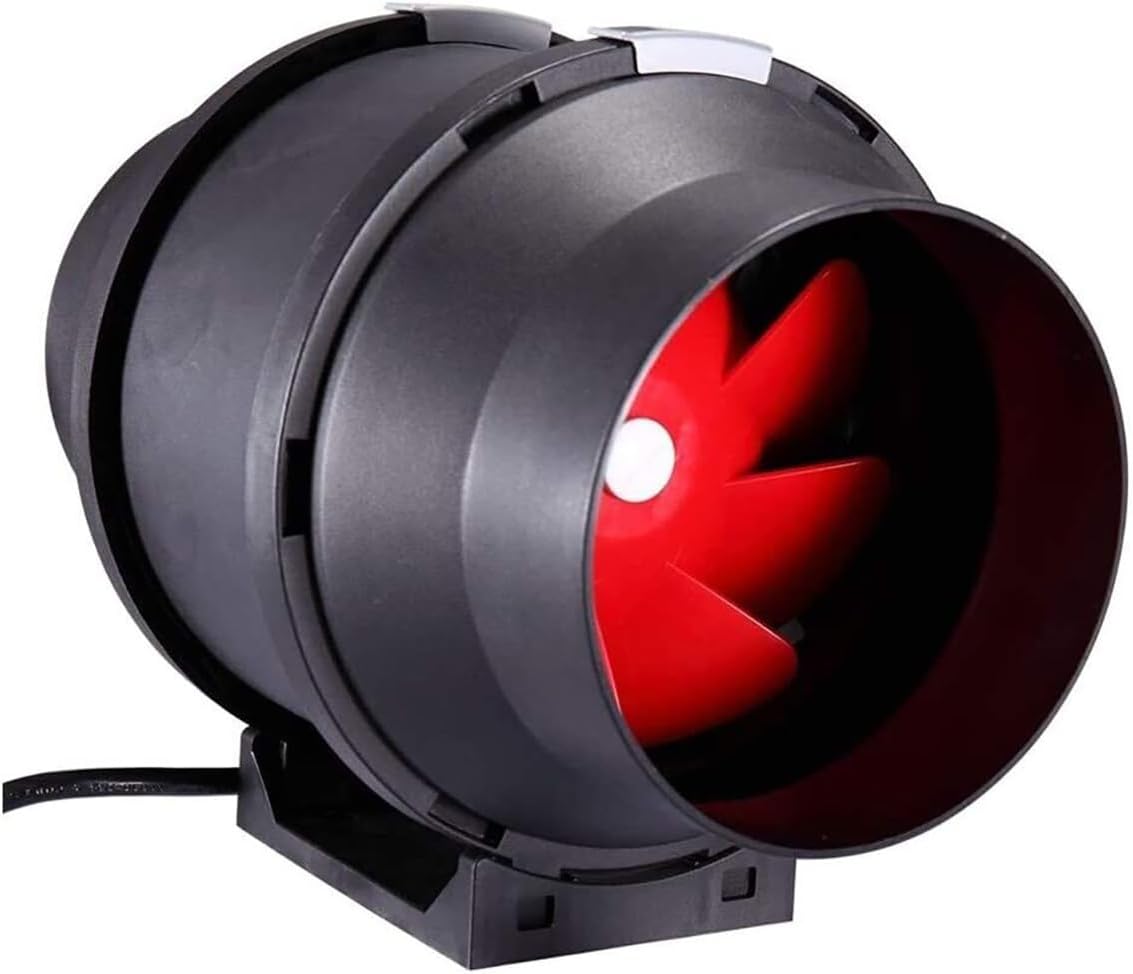 HYDRO PLANET Ventilador de conducto en línea de 6 pulgadas con controlador de velocidad  390 CFM  Ventilador en línea para ventilación de cultivo en