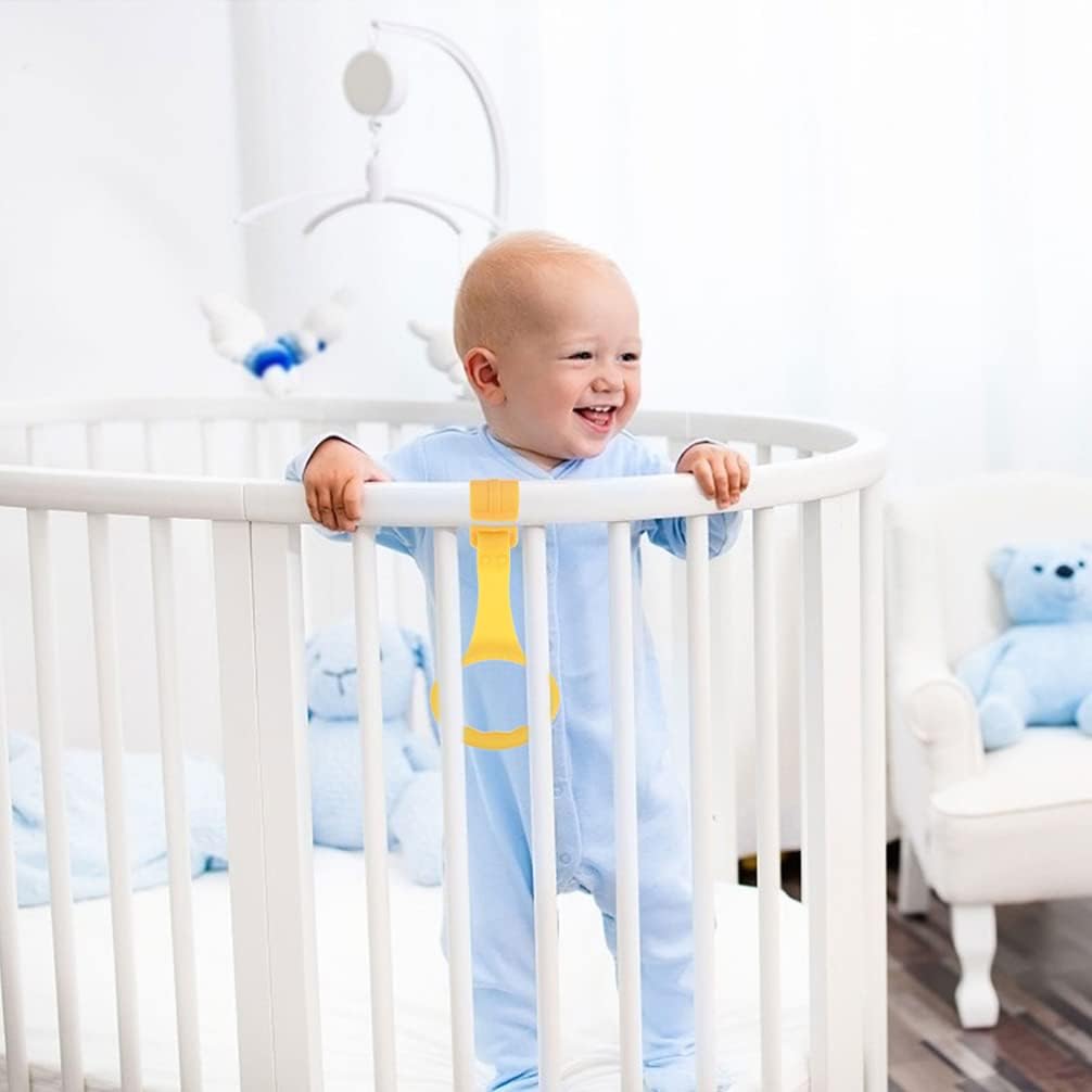 Toddmomy 4 anillos de pie para bebé, gimnasio, cuna de bebé, cama de bebé, anillos de pie para guardería, cuna de bebé, anillos para bebés, bebés,