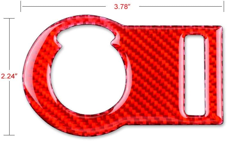AIRSPEED Adhesivo de fibra de carbono para interruptor de faros de coche, calcomanía interior compatible con Chevrolet Camaro 2010-2015 Accesorios