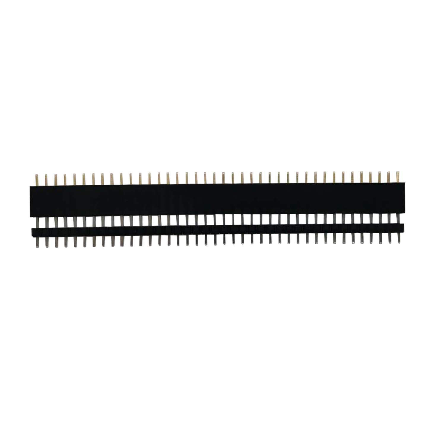 40 pines de cabeza macho y hembra de 0.100 in, conector de placa PCB de 40 pines, tira de cabezal de pin de una sola fila para escudo de prototipo