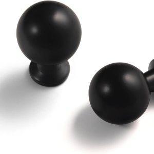 Yanxia Juego de 12 pomos elegantes de color negro mate, tiradores de cajón elegantes y resistentes para decoración moderna del hogar Yanxia Juego de 12 pomos elegantes de color negro mate, tiradores de cajón elegantes y resistentes para decoración moderna del hogar