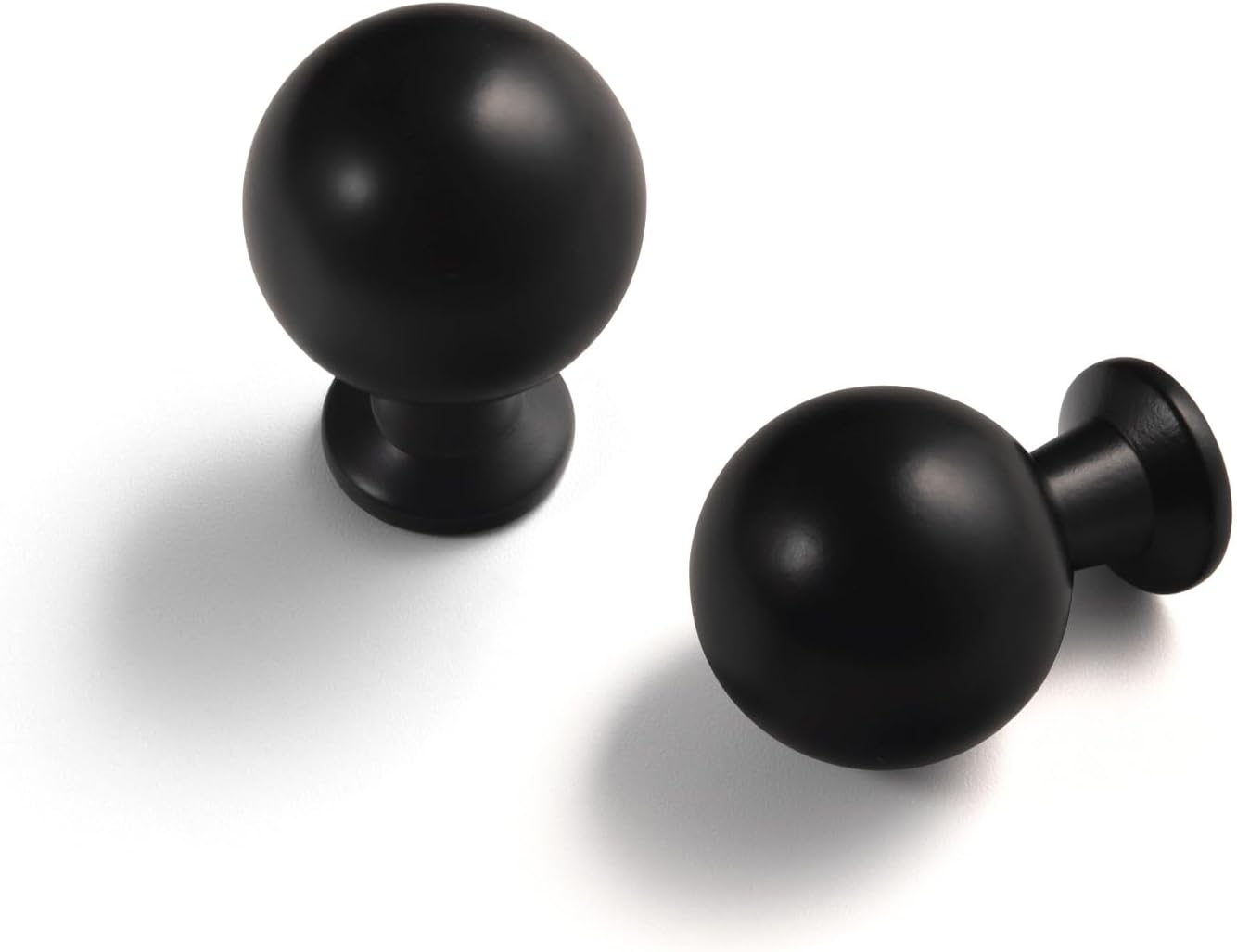 Yanxia Juego de 12 pomos elegantes de color negro mate, tiradores de cajón elegantes y resistentes para decoración moderna del hogar