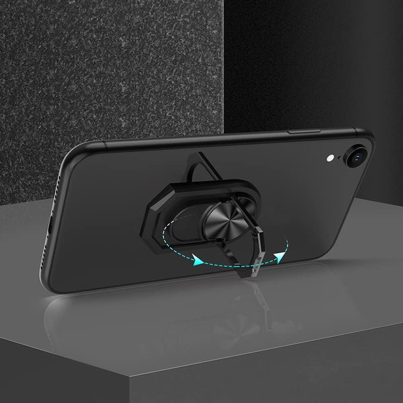 Funda de teléfono ultrafina para Samsung Galaxy A9 2016 + soporte de anillo con soporte, funda de silicona suave con pudín de gel para Galaxy A9 Pro
