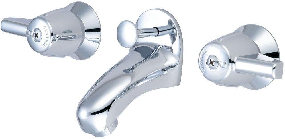 Central Brass 1178-A Grifo de baño con dos manijas inclinadas en cromo