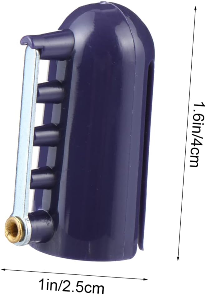 EXCEART Dedal de guía de alambre ajustable, anillo de bucle de ganchillo para costura, guardia de dedos de ganchillo y suministros de tejido,