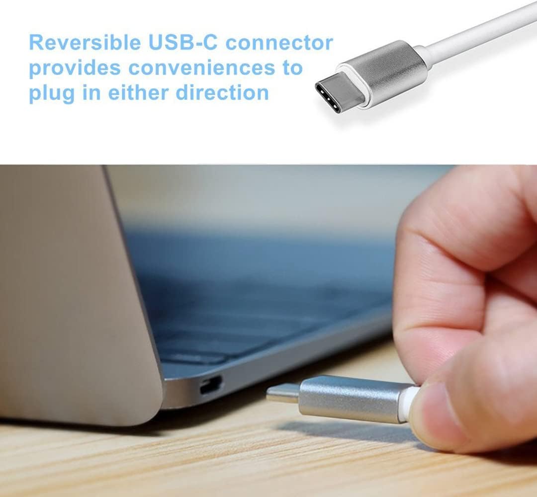 Adaptador USB-C a VGA, convertidor USB 3.1 tipo C (Thunderbolt 3) a VGA compatible con MacBook Pro, MacBook, MacBook Air 2018, Dell XPS 1315,