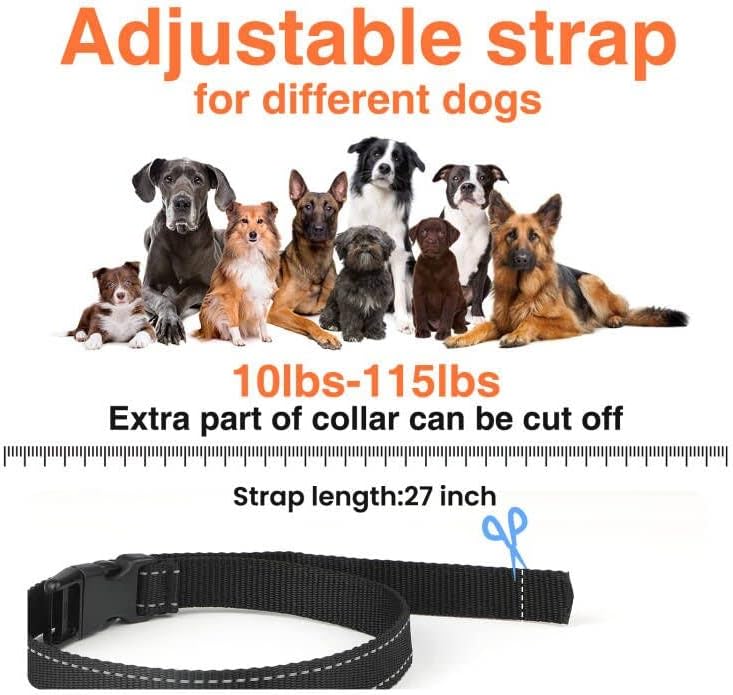 MASBRILL – Collar de entrenamiento para perros de 2000 pies con control remoto, collares de entrenamiento impermeables recargables para perros