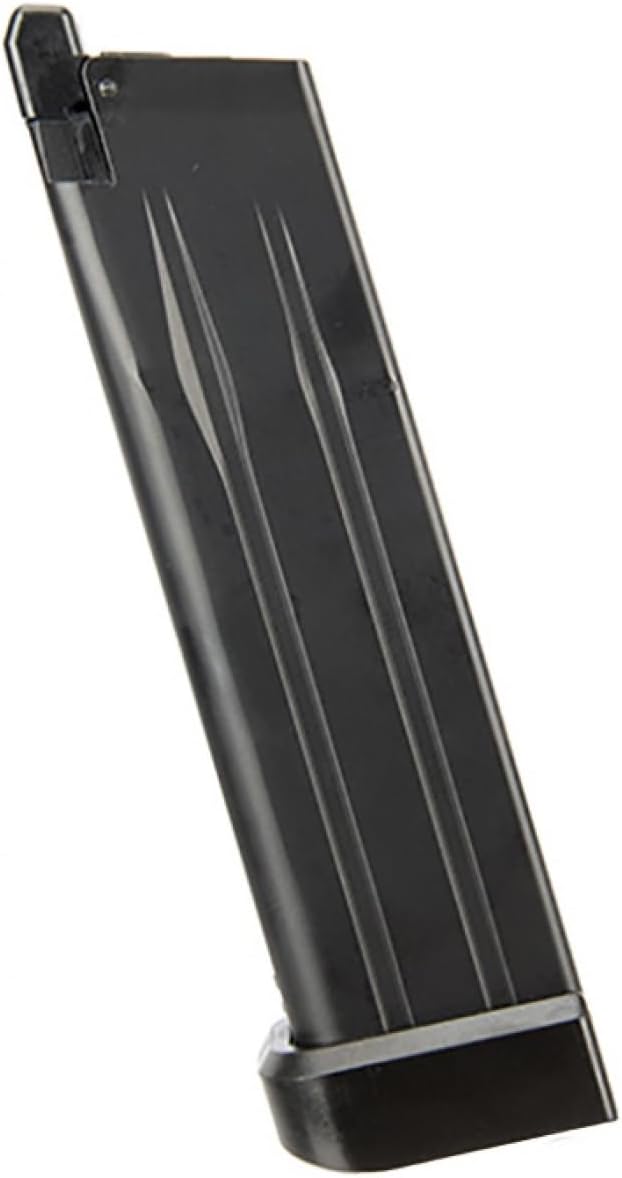 GoldenBall X WE Tech 28 Round CO2 Gas Airsoft Magazine para pistolas Hi-Capa 4.3 Airsoft – Negro