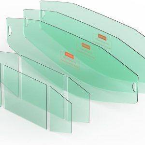 YESWELDER Lente de repuesto exterior de pantalla de visualización normal 3 piezas y 6 lentes de repuesto interiores para casco de soldadura YESWELDER Lente de repuesto exterior de pantalla de visualización normal 3 piezas y 6 lentes de repuesto interiores para casco de soldadura