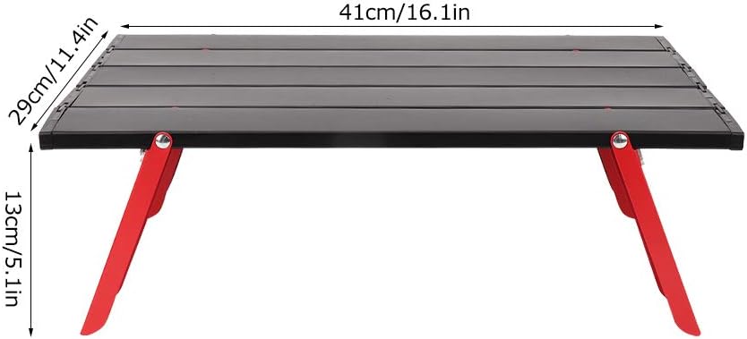 Fydun Aluminum Alloy Picnic Table Lightweight Folding Table for Outdoor BBQ Backpacking Camping Aluminum Alloy Picnic Table for Family