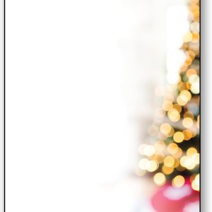 Lit Christmas Tree Holiday Stationery – 50 hojas membrete para eventos de invierno y vacaciones Lit Christmas Tree Holiday Stationery – 50 hojas membrete para eventos de invierno y vacaciones