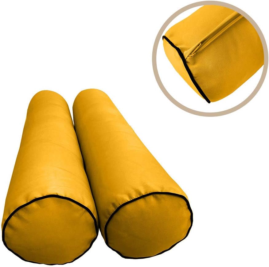 Style4 AD108 – Juego de 5 fundas de almohada para colchón de exterior con tubo de contraste