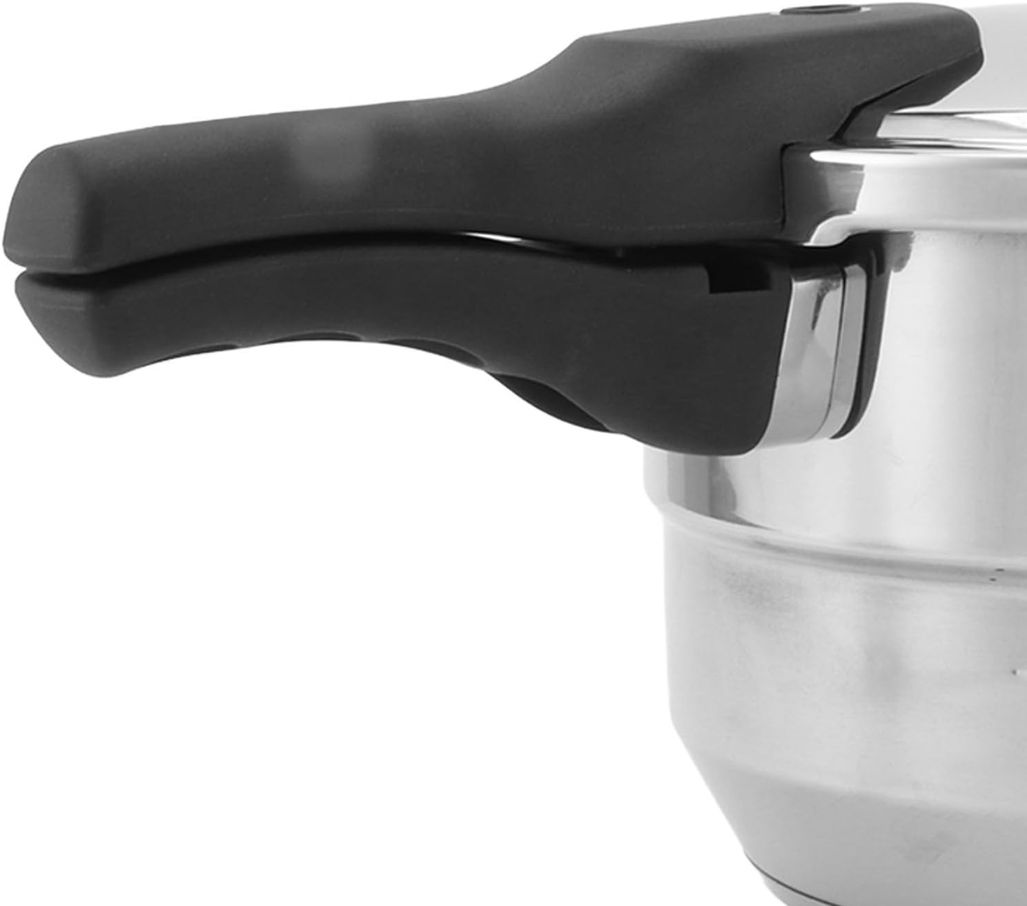 Olla a presión de acero inoxidable olla de cocción rápida con estante para vapor, diseño seguro para cocina casera (8L)