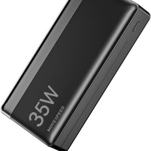 MOVE SPEED Cargador portátil de 35 W, 20000 mAh carga rápida USB C entrada y salida PD3.0 QC4.0, pantalla digital LED, paquete de baterías MOVE SPEED Cargador portátil de 35 W, 20000 mAh carga rápida USB C entrada y salida PD3.0 QC4.0, pantalla digital LED, paquete de baterías