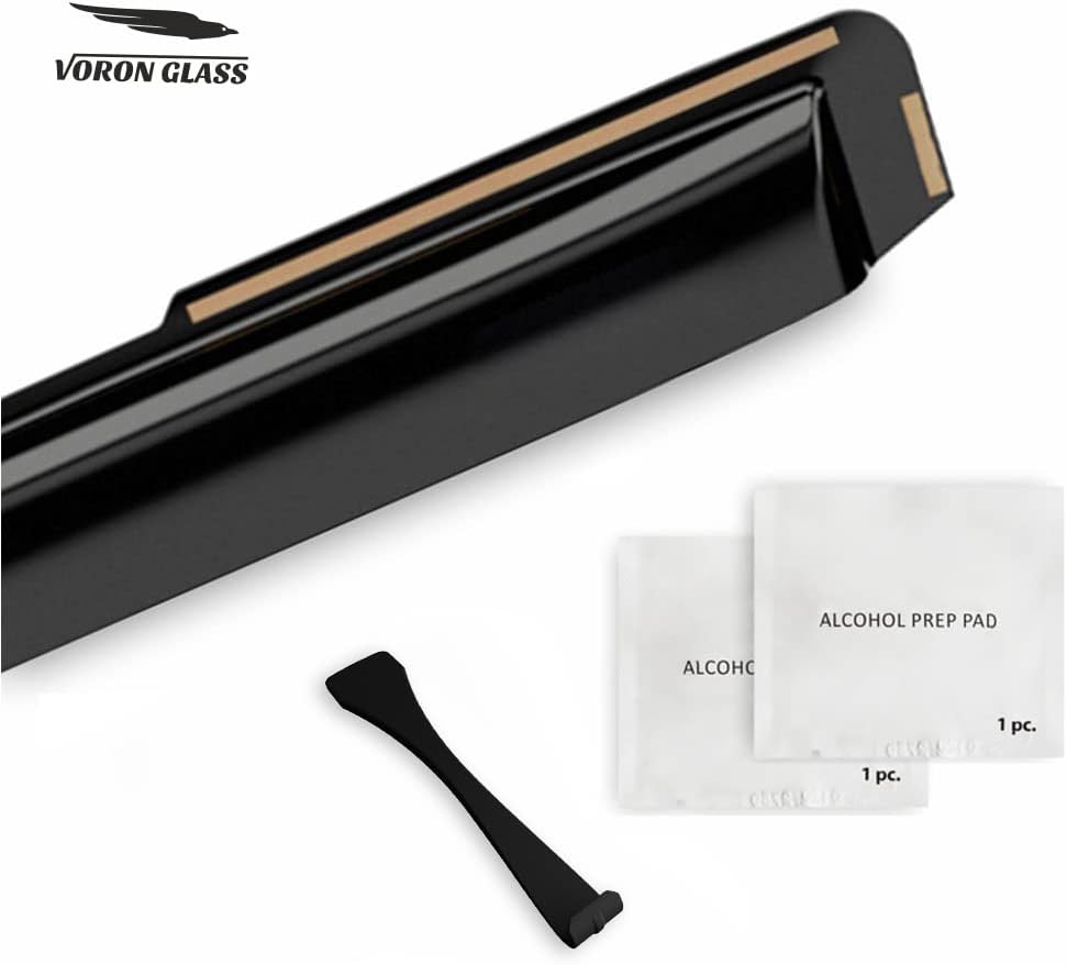 Voron Glass Protectores de lluvia extra duraderos en canal para Toyota RAV4 2019-2023, deflectores de ventana, viseras de ventana de ventilación, 4