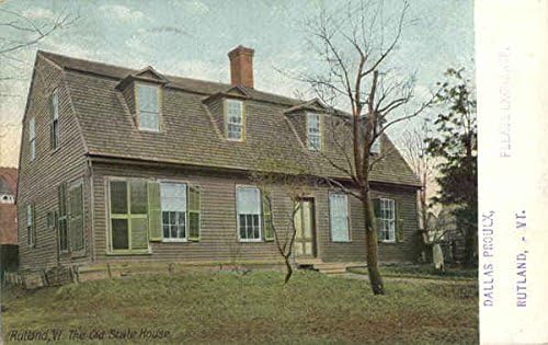 The Old State House Rutland, Vermont VT Original Antique Postcard 1907