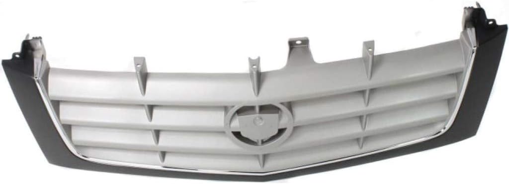 Para Cadillac EscaladeEscalade EXT Grille Assembly 2002 03 04 05 2006  Inserto de barra transversal  Carcasa e inserto pintable  con inserto cromado